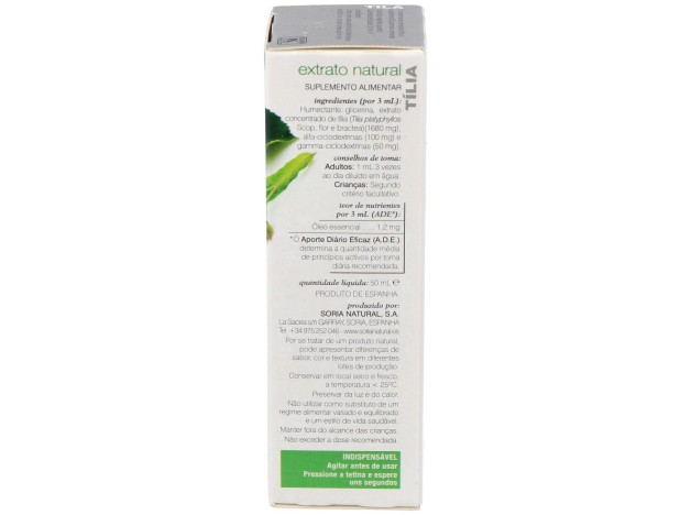 Extracto Tila Xxi 50 Ml Soria Natural