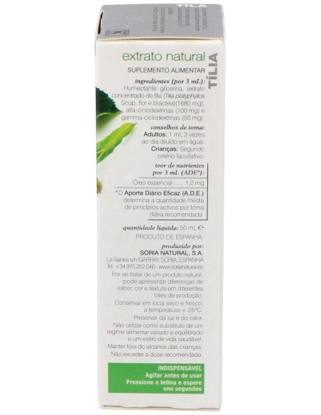 Extracto Tila Xxi 50 Ml Soria Natural