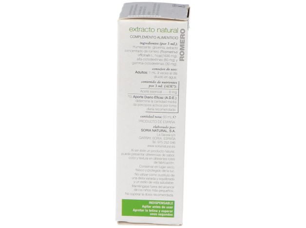 Extracto Romero 50Ml Xxi Soria Natural