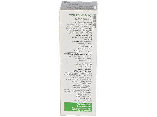 Extracto Tila Xxi 50 Ml Soria Natural