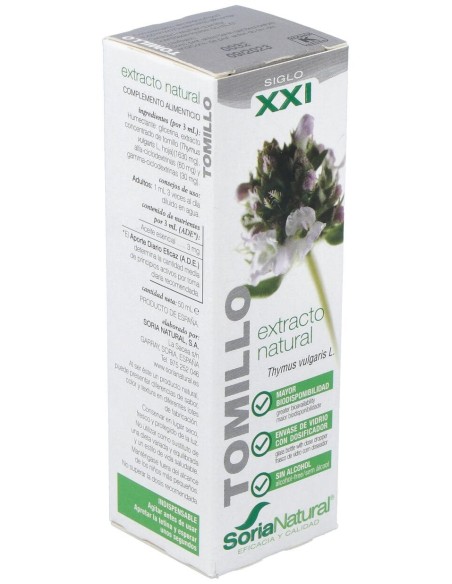 Extracto Tomillo Xxi 50 Ml Soria Natural