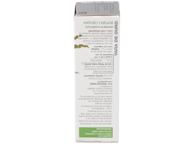 Extracto Vara Oro Xxi 50 Ml Soria Natur