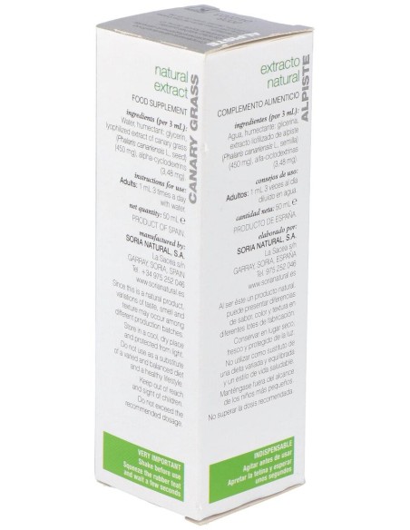 Soria Natural Extracto De Alpiste 50Ml