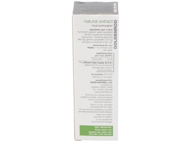 Extracto Vara Oro Xxi 50 Ml Soria Natur
