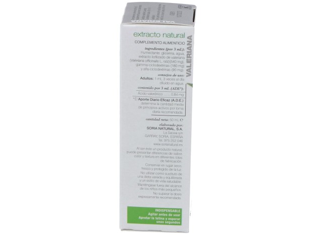 Soria Complemento Extracto Valeriana Xxi 50Ml