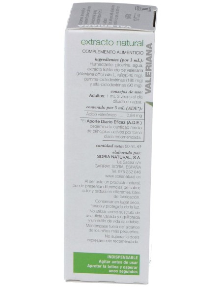 Soria Complemento Extracto Valeriana Xxi 50Ml