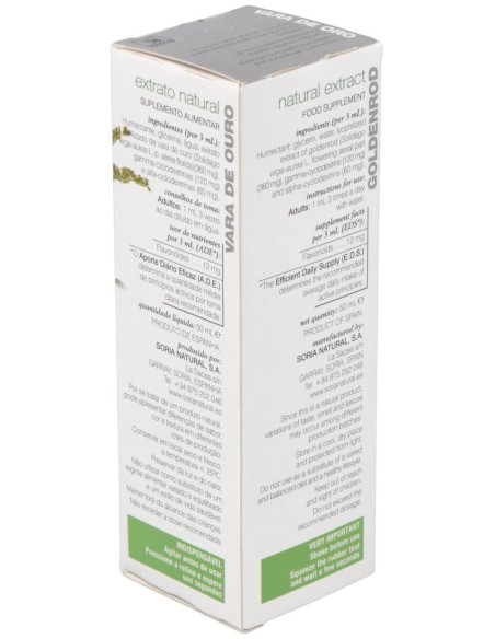 Extracto Vara Oro Xxi 50 Ml Soria Natur