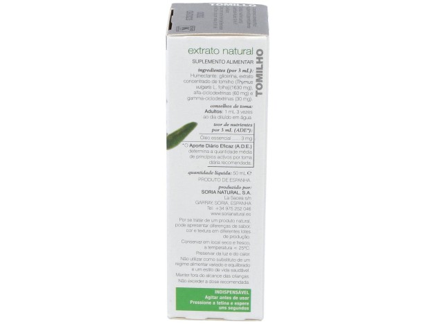 Extracto Tomillo Xxi 50 Ml Soria Natural
