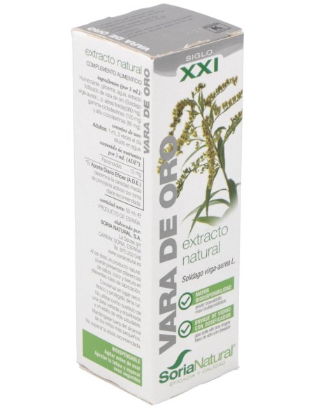 Extracto Vara Oro Xxi 50 Ml Soria Natur