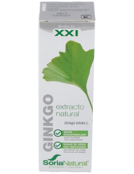 Extracto Ginkgo 50 Ml Xxi Soria Natural