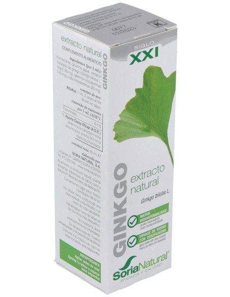 Extracto Ginkgo 50 Ml Xxi Soria Natural