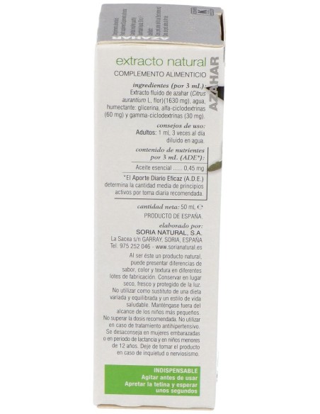 Extracto Azahar Xxi Soria Natural