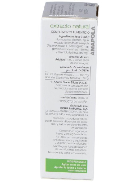 Ext. Amapola Xxi 50Ml. S/Al