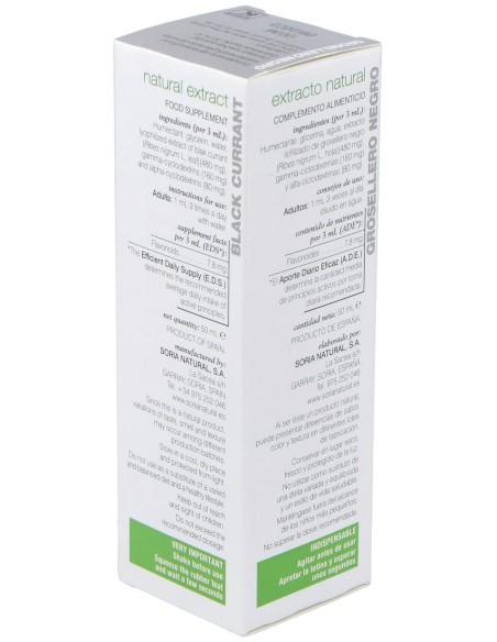 Soria Natural Grosellero Negro Extracto 50Ml