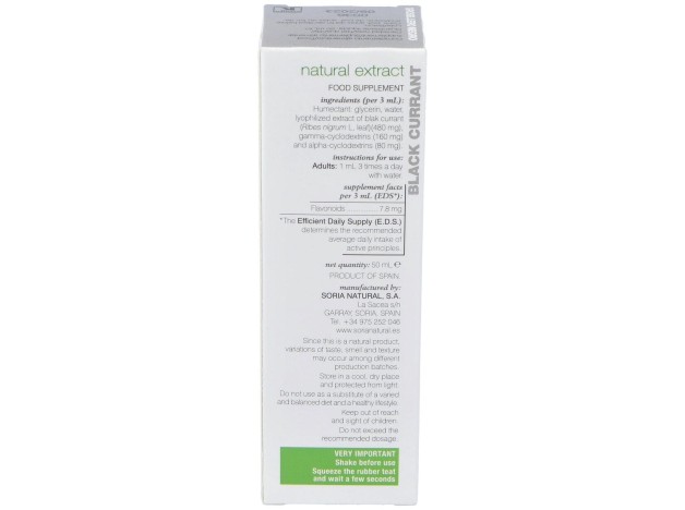 Soria Natural Grosellero Negro Extracto 50Ml