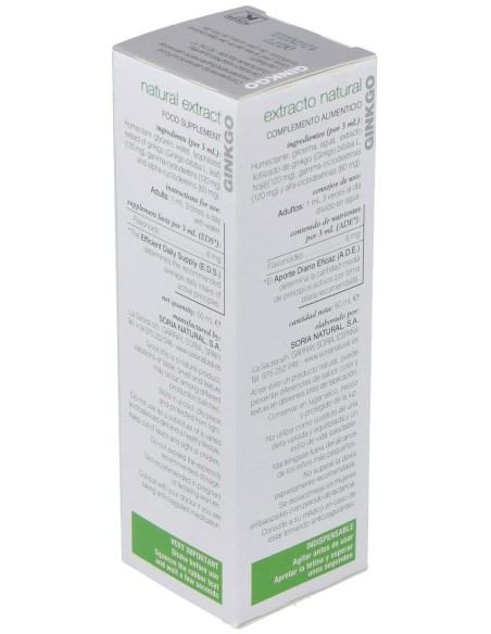 Extracto Ginkgo 50 Ml Xxi Soria Natural