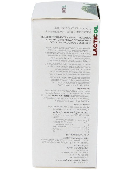 Lacticol Ecologico Jugo De Chucrut 200Ml