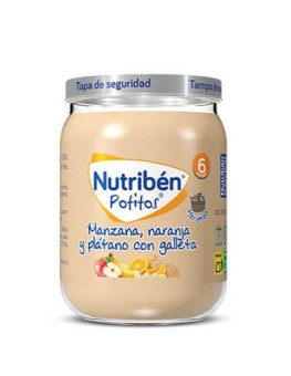 Nutriben Manzana Naranja Platano y Galleta Potit