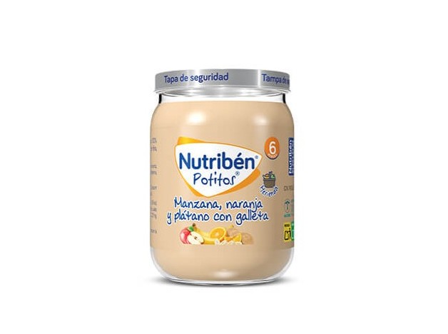 Nutriben Manzana Naranja Platano y Galleta Potit