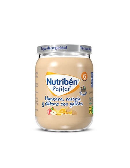 Nutriben Manzana Naranja Platano y Galleta Potit