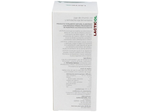 Lacticol Ecologico Jugo De Chucrut 200Ml