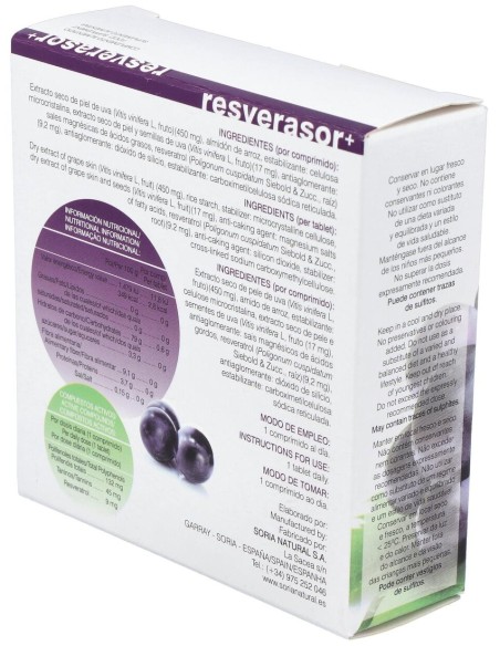 Soria Natural Resverasor Plus 28Comp
