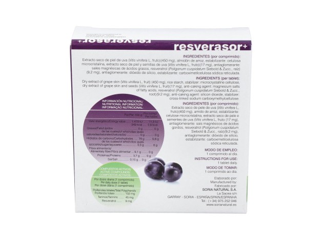 Soria Natural Resverasor Plus 28Comp