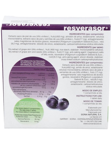 Soria Natural Resverasor Plus 28Comp