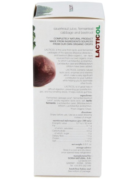 Lacticol Ecologico Jugo De Chucrut 200Ml
