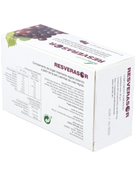 Soria Natural Resverasor 60Comp