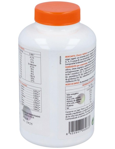 Soria Natural Mincartil Classic Tablets 180Comp