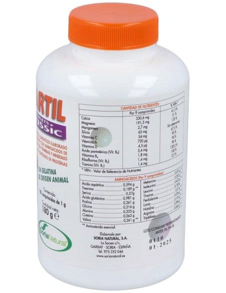 Soria Natural Mincartil Classic Tablets 180Comp