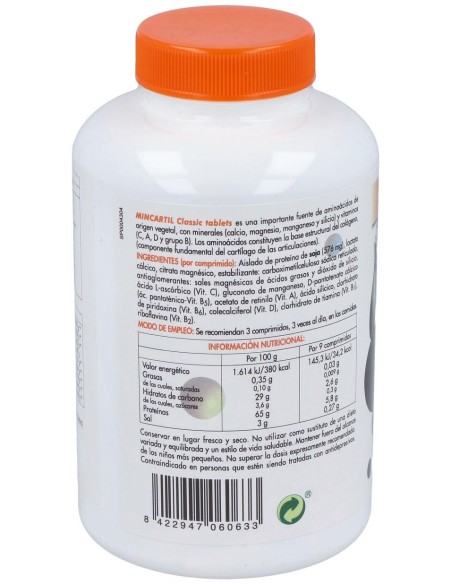 Soria Natural Mincartil Classic Tablets 180Comp