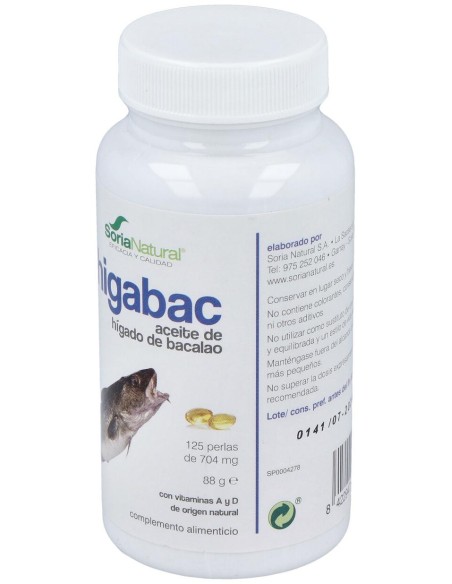 Higabac Aceite De Higado De Bacalao 125 Perlas