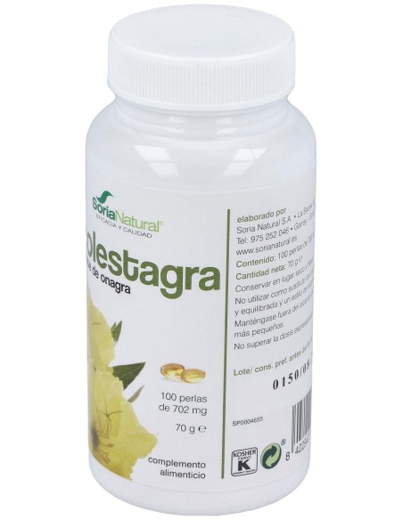 Soria Natural Colestagra - Perlas De Aceite De Onagra 100 Perlas