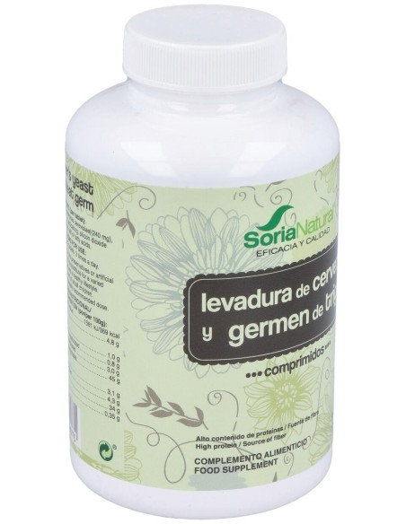 Soria Natural Germen De Trigo + Levadura De Cerveza 500Comp