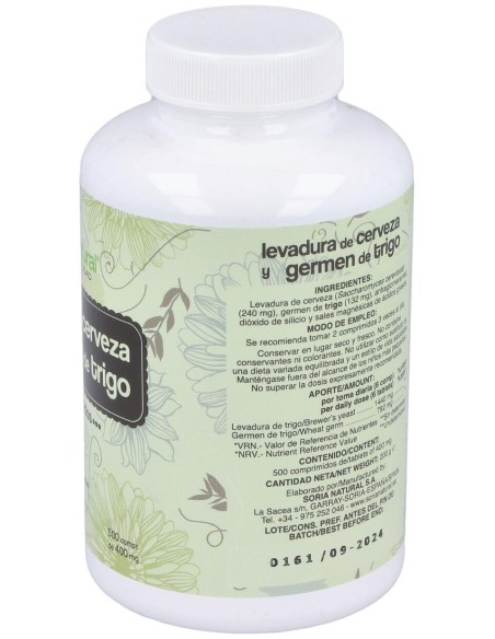 Soria Natural Germen De Trigo + Levadura De Cerveza 500Comp