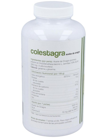 Soria Natural Colestagra Aceite De Onagra 500 Perlas