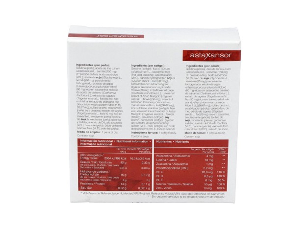 Soria Natural Astaxansor 30 Perlas