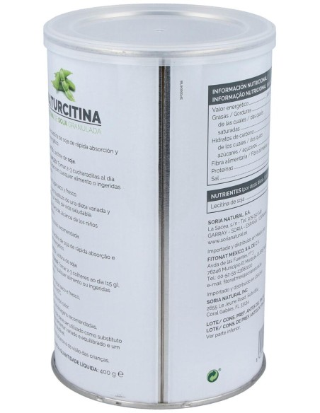 Soria Natural Lecisor Lecitina De Soja 400G