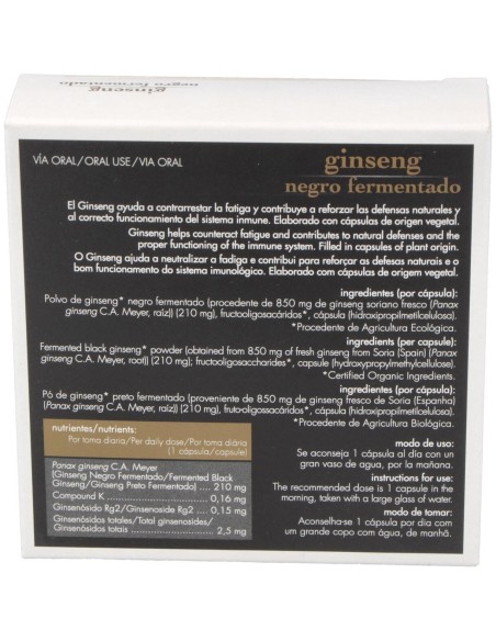 Ginseng Negro Fermentado 24Cap.