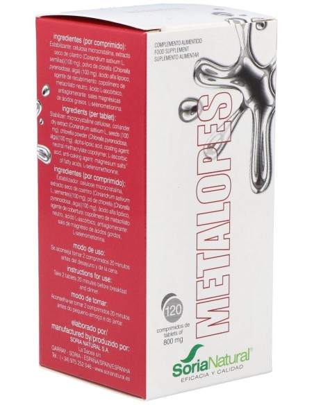 Soria Natural Metalopes 120Comp