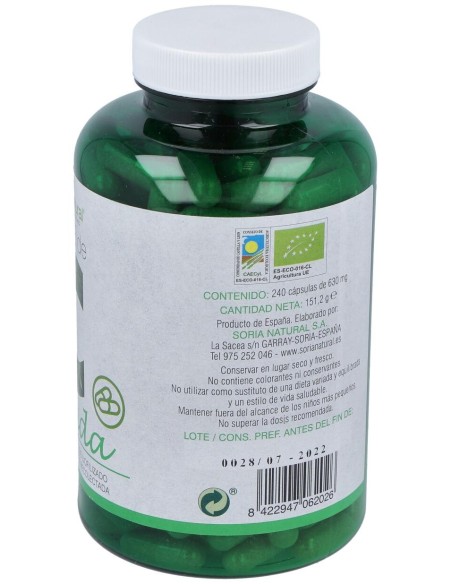 Soria Natural Verde De Cebada 240 Caps De 580Mg