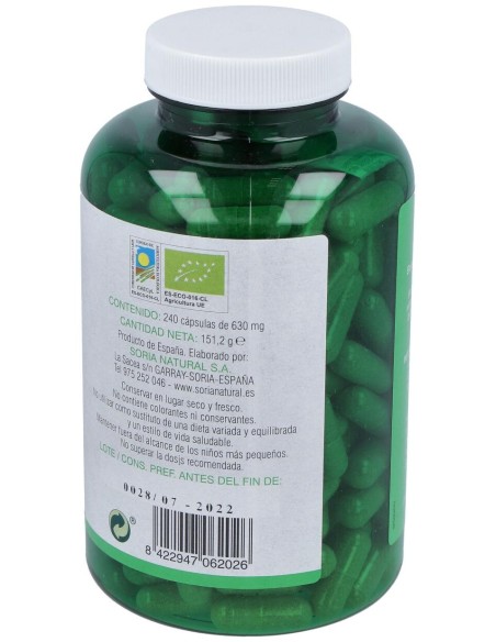 Soria Natural Verde De Cebada 240 Caps De 580Mg