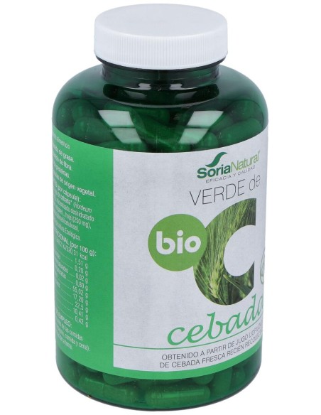 Soria Natural Verde De Cebada 240 Caps De 580Mg