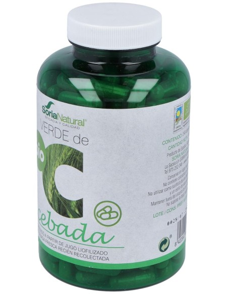 Soria Natural Verde De Cebada 240 Caps De 580Mg