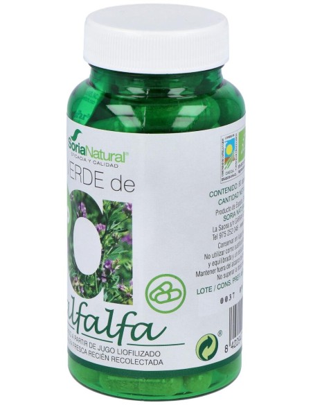Soria Natural Verde De Alfalfa Bio 80Caps
