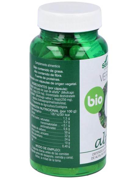 Soria Natural Verde De Alfalfa Bio 80Caps