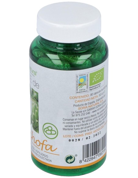 Soria Natural Verde De Alcachofa Bio 80Comp