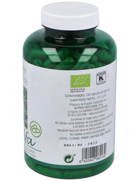 Soria Natural Verde De Alfalfa Bio 240Caps
